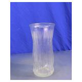 Clear Textured Glass Vase
