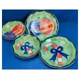 Studio 33 Christmas Candy Cane & Ornament Plate