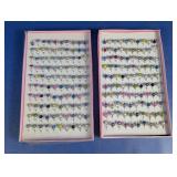 Adjustable Faux Pearl Rings 2 Boxes