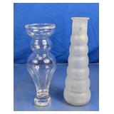 Decorative Glass Vase Pair
