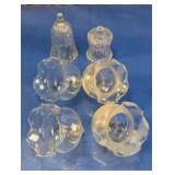 Clear Glass Peg Votive Candle Holders