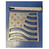 Cast Iron American Flag Trivet