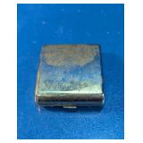 Miniature Metal Dominoes Set with Metal Case
