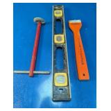 Hand Tools Set: Stanley Level & Scraper