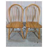 Wooden Windsor Style Dining Chairs