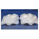 Fenton Milk Glass Hobnail Bowls