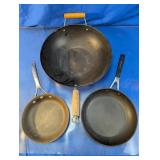 Kitchen Cookware Woks and Skillets Set