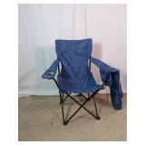 Navy Blue Folding Camping Chair w/Bag