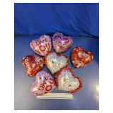 Valentine's Day Heart Foil Balloon Set w/Sticks