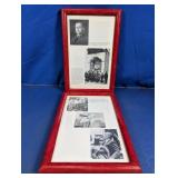 Framed Coca-Cola Historical Display