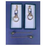 Keychains & Green Bead Chain Accessories
