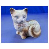 Sitting Siamese Cat Ceramic Figurine