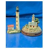 Lighthouse Figurine Decor Pair