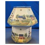 Coastal Lighthouse Ceramic Candle Shade