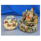 Lighthouse Village Display & Winter Plaque