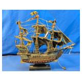 Vintage Style Galleon Pirate Sailing Ship Model