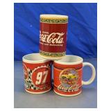 Coca-Cola Collectible Ceramic Mugs Lot