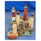 Assorted Lighthouse Figurine Collection