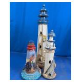 Vintage Nautical Lighthouse Table Decor Trio