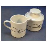 China Pearl Creamer & Sugar Bowl Set