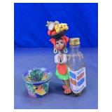 Dominican Souvenir Shot Glass & Figurine Set