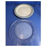Arta Brambleberry Ceramic Plate & Glass Platter