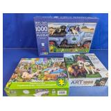 Dog Themed 1000 Piece Puzzle Assortment