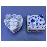Small Decorative Ceramic Trinket Boxes