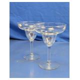 Clear Glass Margarita Goblets