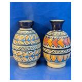 Vintage Taranda Gto Pottery Bud Vases Duo