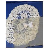 Lace Doily Handkerchief and Bow Tie Lot