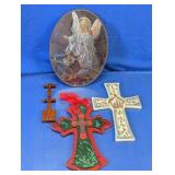 Religious Wall Crosses & Guardian Angel Plaque