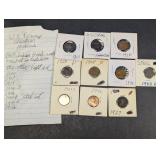 Assorted US Lincoln & Indian Head Penny Collection