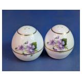 Floral Egg Salt & Pepper Shaker Set