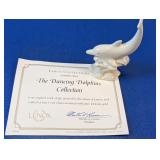 Lenox Ivory China Dancing Dolphin Figurine w/ COA