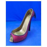 Bebe Red Glitter High Heel Champagne Holder