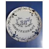 25th Anniversary Stafford China Plate