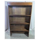 Vintage Wood 4-Shelf Bookcase Display Unit