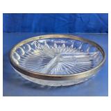 Glass Divided Relish Dish