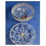 Crystal Bowl & Serving Plate Set