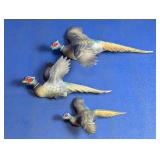Flying Pheasant Wall Decor Figures Lot