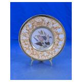 Art of Chokin Japan Floral Collector Plate