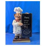 Mainstays Tabletop Chef Menu Chalkboard Sign