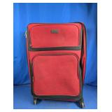 Red Softside Rolling Spinner Suitcase