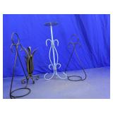 Metal Decorative Stands Lot