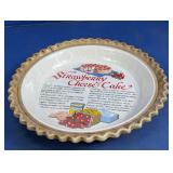 Strawberry Cheese Cake Pie Dish