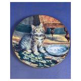Victorian Cat Capers "My Bowl Is Empty" Plate