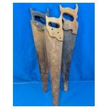 Vintage Hand Saw Collection Trio