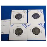 4 U.S. 35% Silver War Nickels