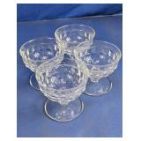 Glass Dessert Coupe Bowls Lot